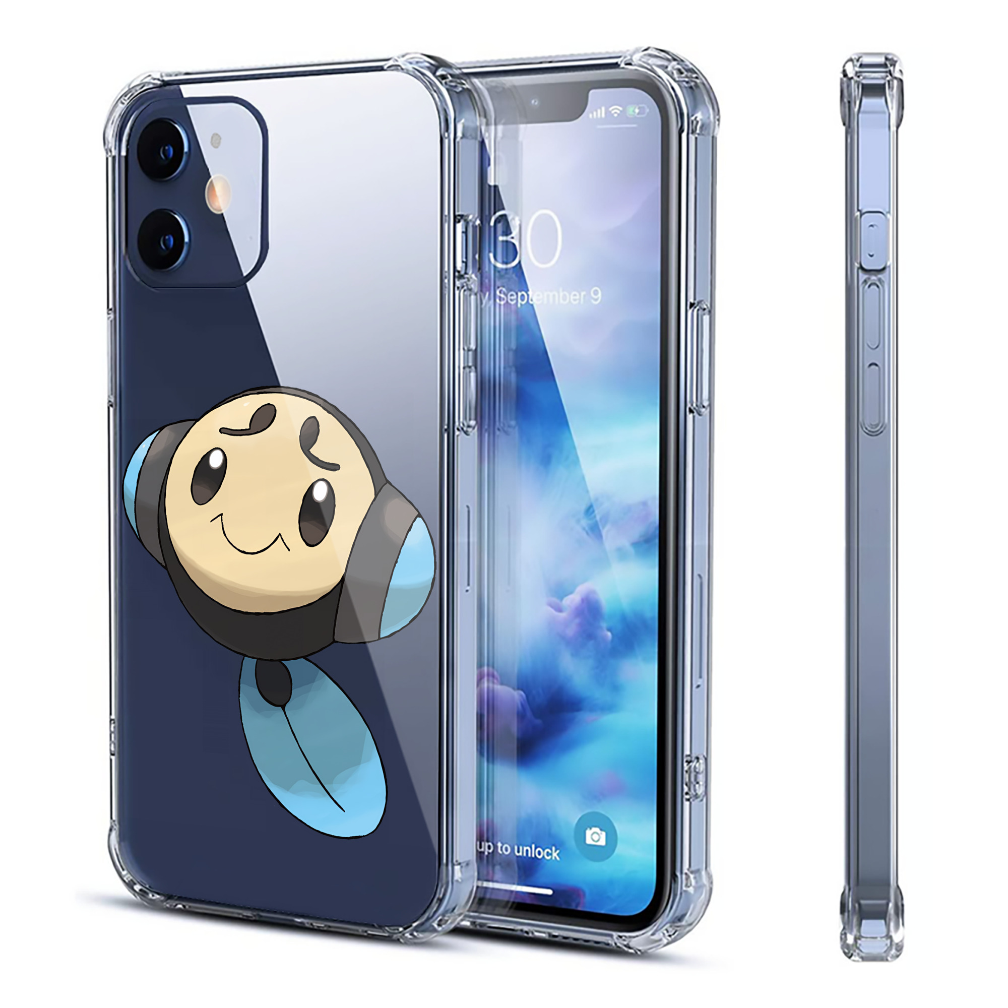 （画像用） ポケットモンスター Pokémon 【iPhone 12シリーズ対応】透明スマホケース（クリアソフトケース）